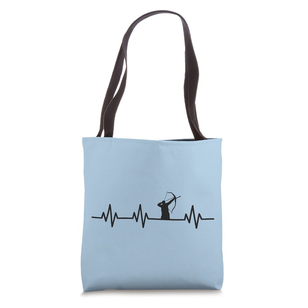 Lifeline Heartbeat Heart Love Deer Duck Elk Bow Hunting Tote Bag >:)